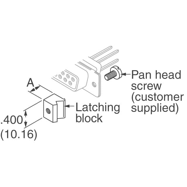 1-208101-1 TE Connectivity AMP Connectors  Accesorios para conectores D-Sub en forma de D
